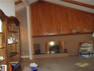 Living Room. Living room with cathedral ceiling, f