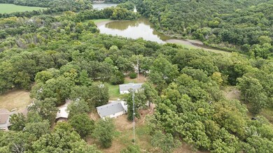 Drone view with tower