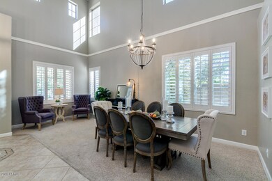 Dining/Living Room w/ Vaulted Ceiling