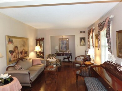 View from the dining room towards the entry.