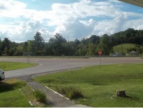 entrance off four lane