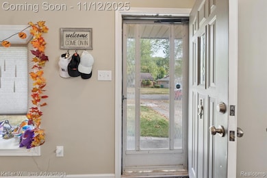 Doorway with baseboards