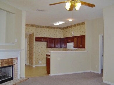 Open floor plan with the great room overlooking th