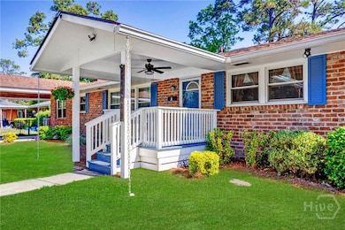 The front porch is new.