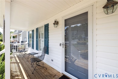 View of wooden porch