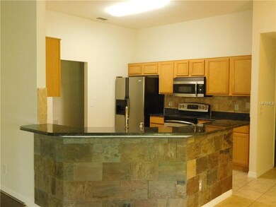 Breakfast bar with slate facade