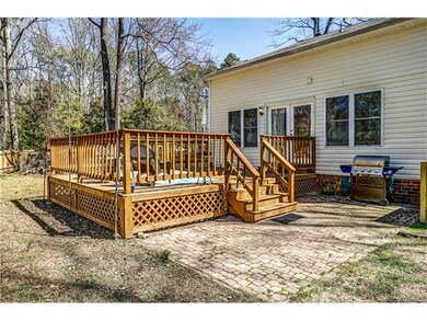 Huge deck for entertaining.