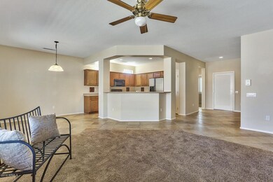 Great Room View to Kitchen and Foyer