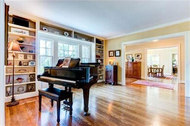 Living Room with Built-Ins