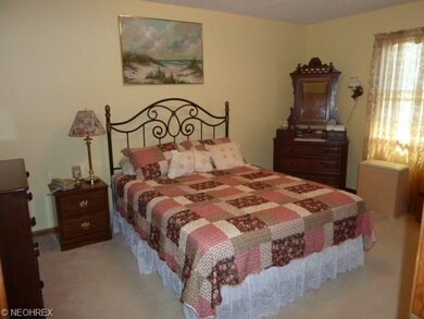 Master bedroom carpeted flooring