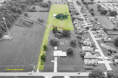 Ariel view of property