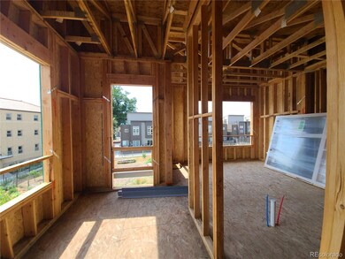 Unit in framing - Study looking out balcony door