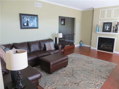 Living Room. Cozy living room and fireplace, showi