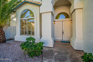 Large Double Door Covered Entry