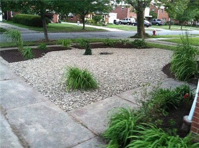 Low-Maintenance yard in front of home.