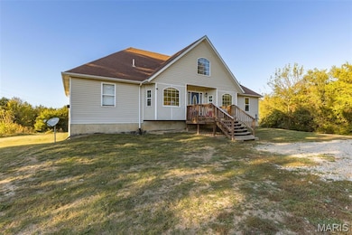 View of front of home with a front yard