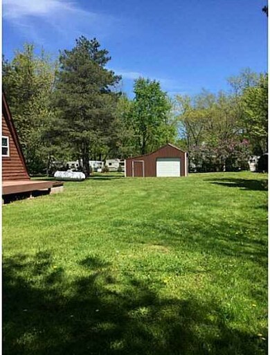 Backyard. With barn