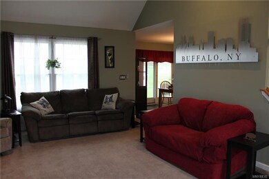 Livingroom with vaulted ceiling