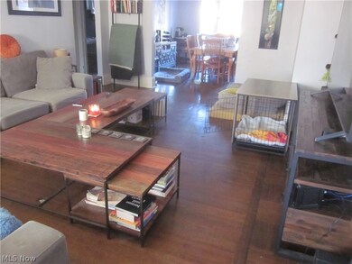 Living room featuring dark hardwood / wood-style floors