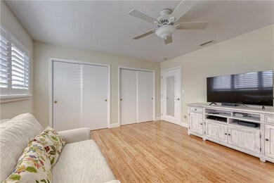 Second bedroom with bamboo flooring and great clos