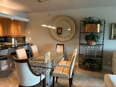 Spacious elegant dining table and area