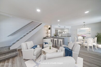 Virtually staged downstairs living space