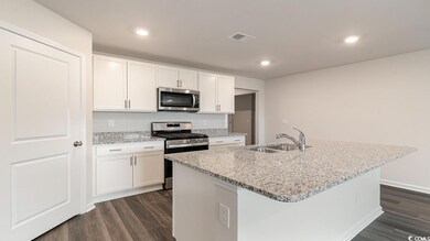 Kitchen featuring sink, a center island with sink,