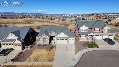 Drone / aerial view with a mountain view
