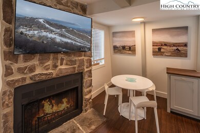 Woodburning Fireplace & Dining Space