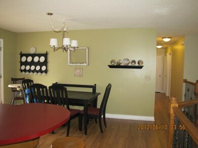 Eating area  view from the  kitchen.