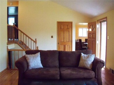 Very Open to Dining room, upper and lower levels..