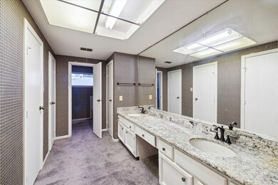 Primary bathroom with separate shower and tub, lar