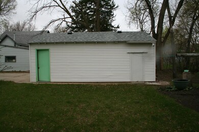 Double garage side view
