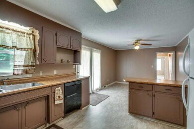 kitchen counter bar has storage and is a nice divider between the kitchen and dining room