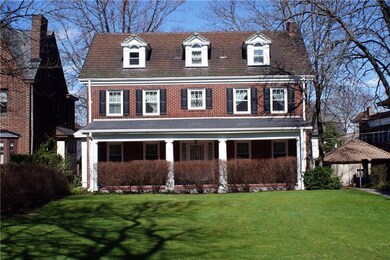 Porch spans entire front of house