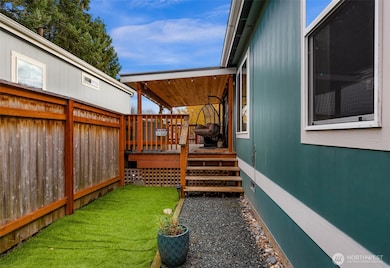 Welcome to your fully fenced, landscaped yard.