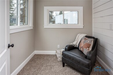 Office or 4th bedroom w/ 1915 shiplap!  New carpet
