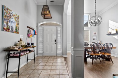 Tile floor in foyer