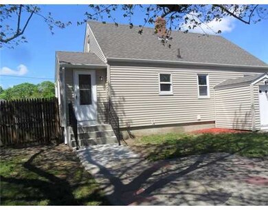 Exterior Back. PATIO, FENCED IN YARD