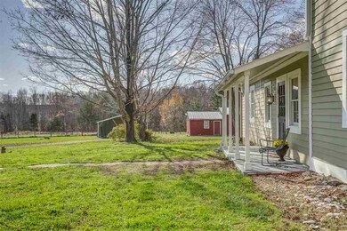 Side porch is where you would enter through the mu