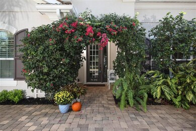 Beautiful plantings welcome you at the entrance.