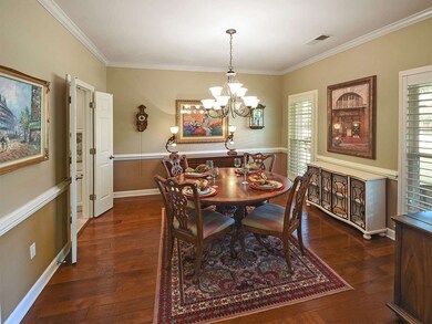 Off the entry is the dining room.  All the downsta