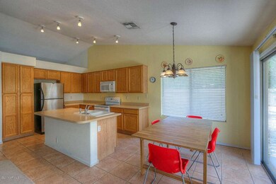 Pantry cabinets and breakfast bar island