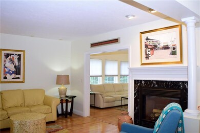 Living area with gas fireplace