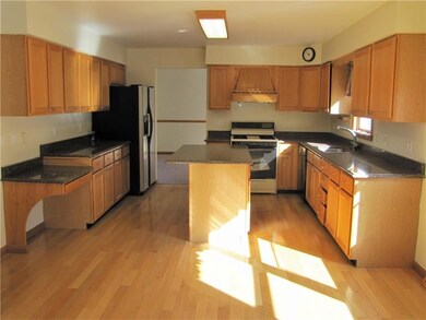 Huge kitchen with plenty of cabinet space and coun