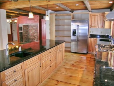 Large, sunny country kitchen