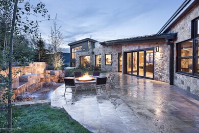 Patio with water fall