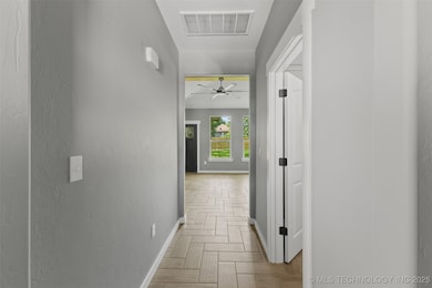 Hall with baseboards
