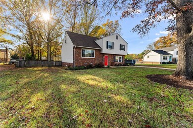 View of front of property with a front lawn