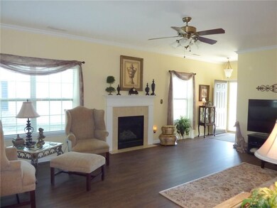 Many windows for a lot of natural light.